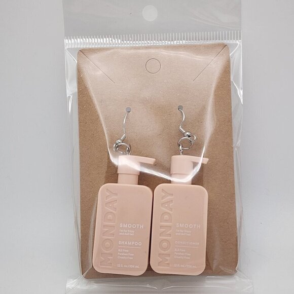 Handmade Jewelry - Mini-Brands "Monday Shampoo & Conditioner Stainless Steel Fishhook Earrings